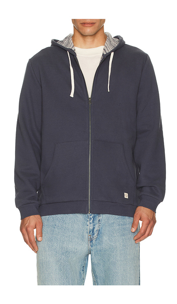  Marine Layer Sudadera Con Cremallera Completa Relaxed Cloud 9 En Color Azul Marino Talla S  (también En Xl/1x). 