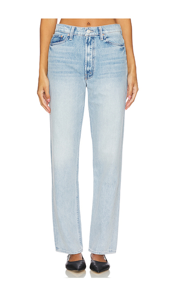 Mother Pierna Recta High Waisted Study Skimp En Color Denim Claro Talla 24  (también En 28, 33, 34). 