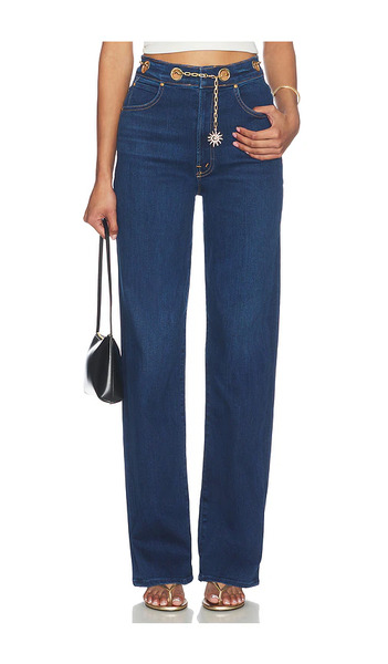  Mother The Off The Chain High Waisted Tunnel Vision Sneak Jeans En Color Azul Talla 23  (también En 24, 25, 26, 27, 28, 29, 30, 31, 32, 33). 