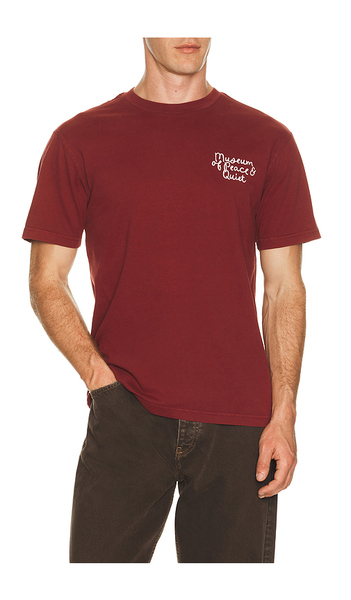  Museum Of Peace And Quiet Camiseta Scribble En Color Burgandy Talla L  (también En M, S, Xl/1x, Xs). 