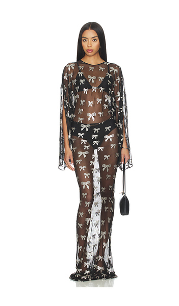  Norma Kamali Vestido Largo Reverse Obie With Long Sleeve En Color Negro Talla L  (también En M, S, Xs, Xxs). 