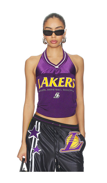  Off Season Top Halter De Jersey Golden State Warriors En Color Morado Talla L  (también En M, Xs, Xxs). 