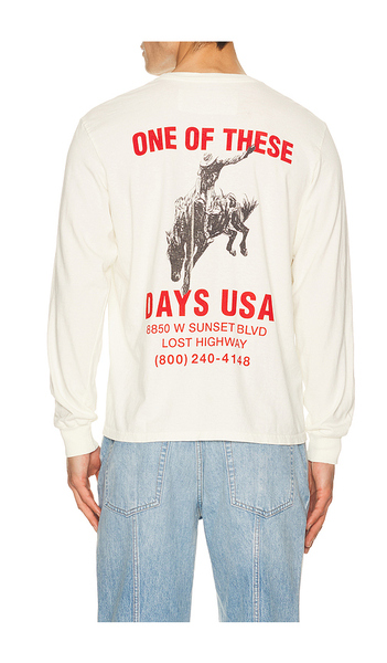  One Of These Days Camiseta Manga Larga Break En Color Blanco Talla L  (también En M, S, Xl/1x, Xxl/2x). 