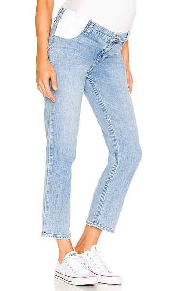  Paige Maternity Noella Straight Jeans En Color Denim Claro Talla 24  (también En 25, 26, 27, 28, 29, 30, 31, 32, 33, 34). 