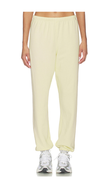  Perfectwhitetee Pantalón Deportivo Fácil De Felpa Francesa En Color Amarillo Limon Talla L  (también En M, S, Xs). 