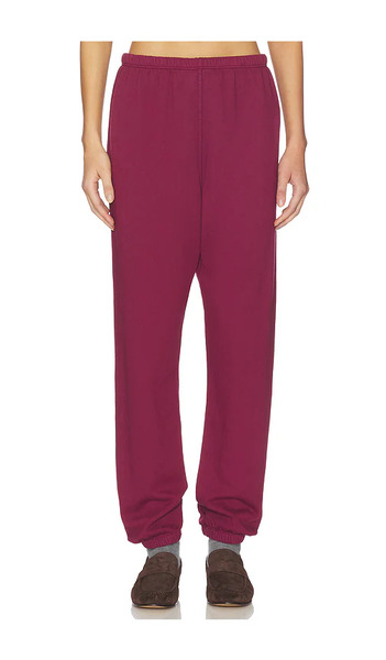  Perfectwhitetee Pantalón Deportivo Fácil De Felpa Francesa Johnny En Color Burgundy Talla M  (también En S). 