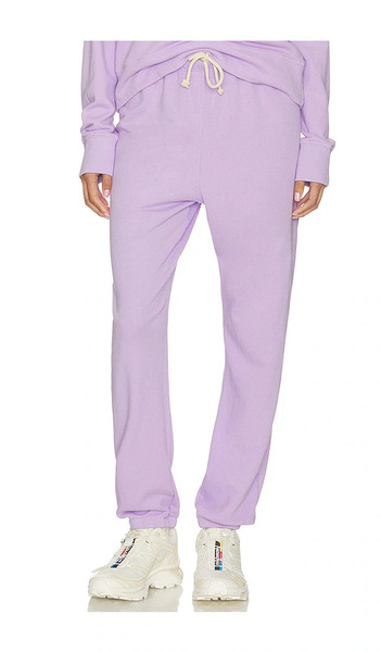  Perfectwhitetee Pantalón Deportivo Fácil De Felpa Francesa Johnny En Color Lavanda Talla L  (también En M, S, Xl, Xs). 