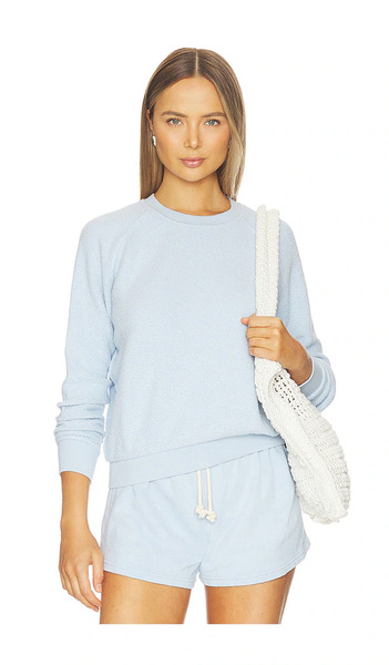  Perfectwhitetee Sudadera De Cuello Redondo De Felpa En Color Bebe Azul Talla L  (también En M, S, Xl, Xs). 