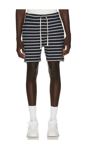  Polo Ralph Lauren Cotton Club Bar Stripe Textured Pull On Short En Color Crema Talla L  (también En M, Xl/1x, Xxl/2x). 