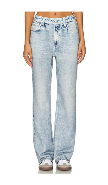  Rag & Bone Talle Alto, Completo, Relajado Miramar Shea En Color Denim Claro Talla 24  (también En 27, 28, 29, 30, 31). 