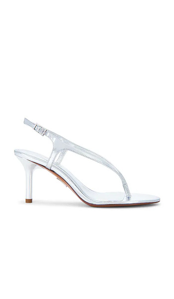  Retrofete Sandalia Klotilde Slingback En Color Plateado Metálico Talla 36  (también En 36.5, 37, 37.5, 38, 38.5, 39, 39.5, 40). 