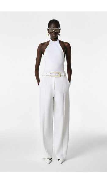 Revolve Los Angeles Pantalón Con Trabillas Heidi En Color Blanco Talla L  (también En M, S, Xs, Xxs). 