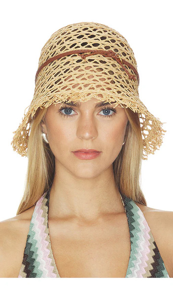  Ruslan Baginskiy Sombrero Pesca Cut Out Straw Bucket Hat En Color Beige Talla M/l  (también En S/m). 