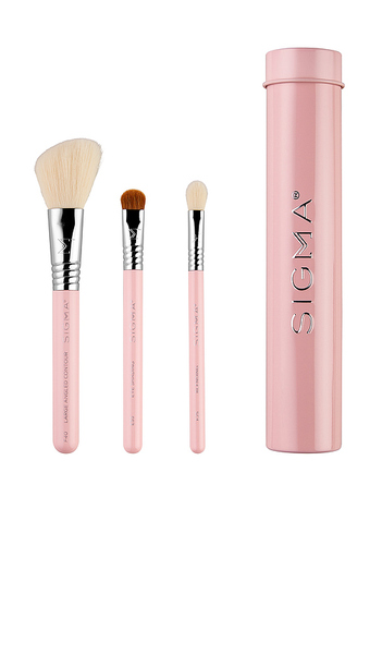  Sigma Beauty Juego De Pinceles Para Sombras De Ojos Essential Trio Brush Set En Color Belleza: Na Talla All . 