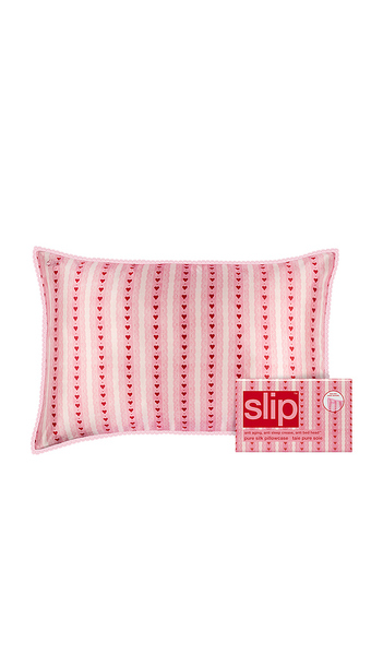  Slip Funda De Almohada Tamaño Queen De Seda Pura Con Ribete De Encaje Pure Silk Queen Pillowcase With Lace Trim En Color Rosado Talla All . 