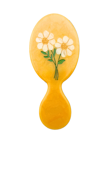  Solar Eclipse Brocha Para Bolso Vintage Con Diseño De Margarita Pintada A Mano Hand-painted Vintage Daisy Handbag Hero Brush En Color Amarillo Talla A 