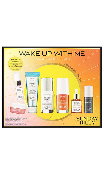  Sunday Riley Kit Am De Cuidado Para La Piel Wake Up With Me Complete Brightening Morning Routine Set En Color Belleza: Na Talla All . 