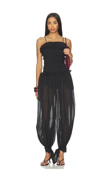  The Andamane Mono De Pantalones Anchos Con Fruncido Noor En Color Negro Talla 38/xs  (también En 40/s). 