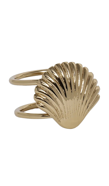  The Favorites Anillo Para Servilleta Con Diseño De Conchas Cap Ferrat Cap Ferrat Shell Napkin Ring En Color Oro Metálico Talla All . 
