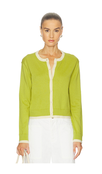  Velvet By Graham & Spencer Algodón Y Cachemira De Lujo. Saylor En Color Verde Talla L  (también En M, S, Xs). 