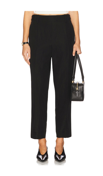  Vince Pantalón De Tiro Medio Con Solapa Utilitaria Y Fácil De Poner En Color Negro Talla M  (también En S, Xs, Xxs). 