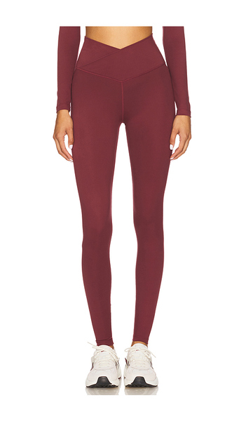  Wellbeing + Beingwell Flowwell Callista Crossover Legging En Color Burgundy Talla L  (también En M, Xl). 