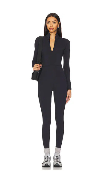  Wellbeing + Beingwell Warmwell Olivos Zip Up Jumpsuit En Color Negro Talla L  (también En M, S, Xl, Xs, Xxs). 