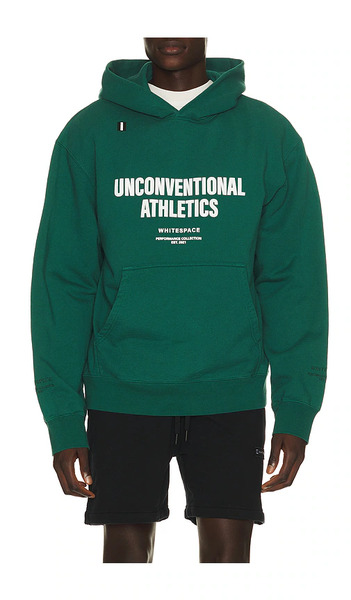  Whitespace Sudadera Unconventional Athletics En Color Verde Oscuro Talla L  (también En M, S, Xl/1x, Xxl/2x). 
