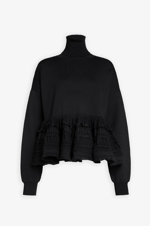  Alaïa Alaia Black Peplum Jumper 