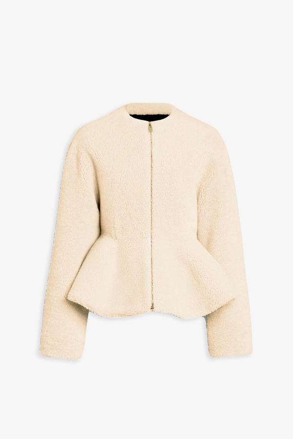  Alaïa Ivory Peplum Jacket 