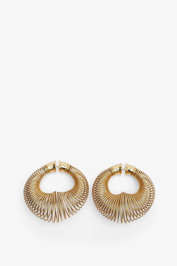  Alaïa Spiral Hoops Gold Earrings 