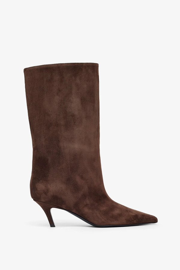  Amina Muaddi Fiona 60 Brown Boots 