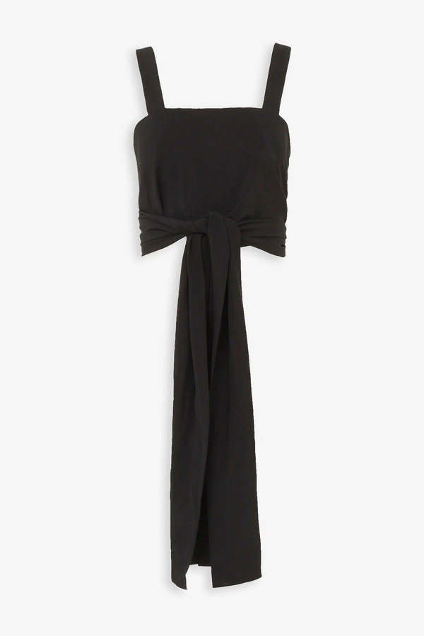  Chloé Black Wrap Top 