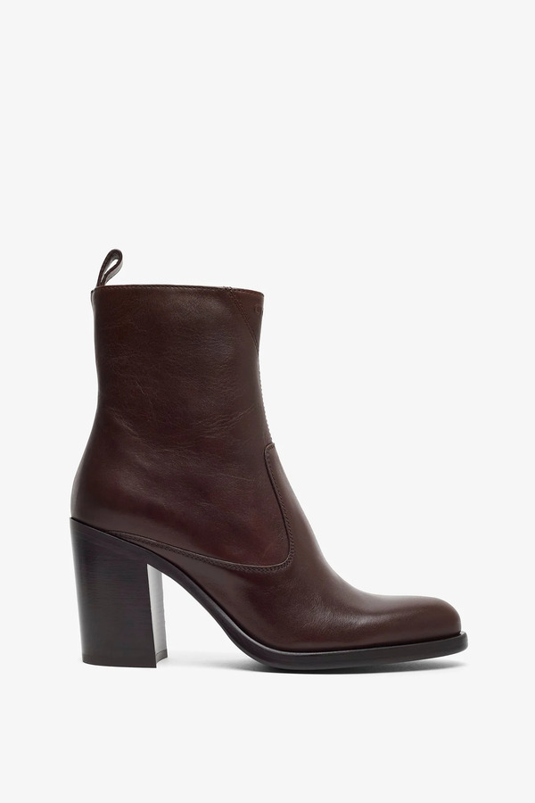  Chloé Phoenix Dark Brown Leather Boots 