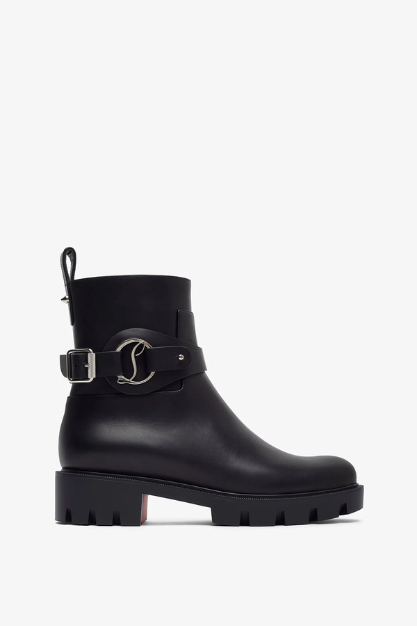  Christian Louboutin Dianouchette Black Leather Boots 