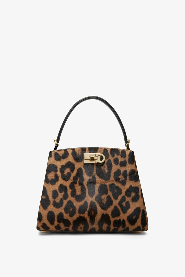  Ferragamo The New Studio Leopard Box Bag 