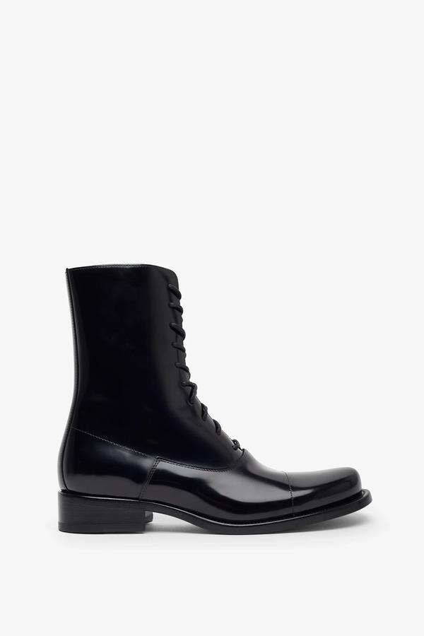  The Row Kai Lace Up Leather Boots 