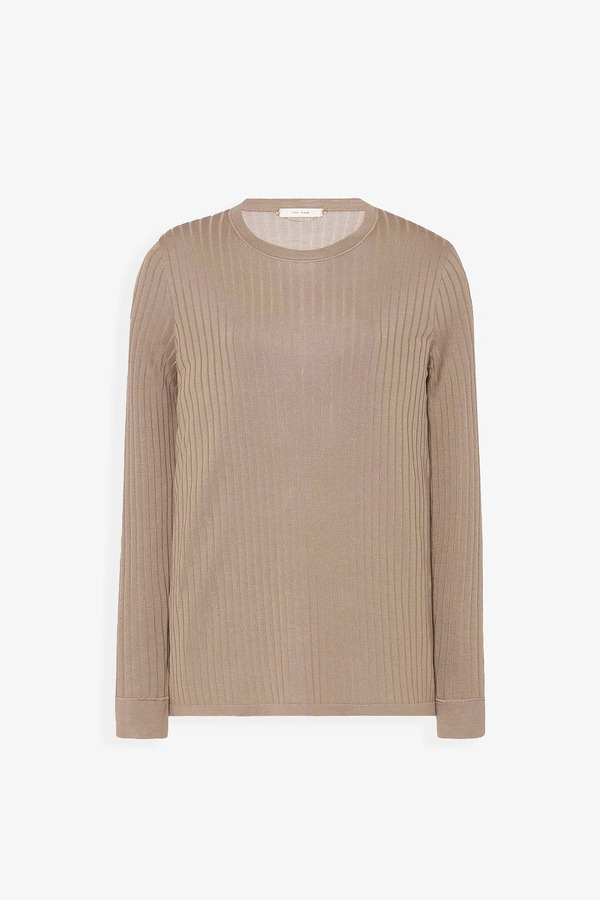  The Row Keya Beige Knit Top 