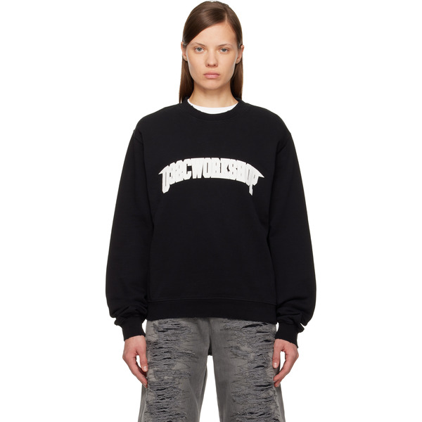  032c Black One Dollar Bill Sweater 