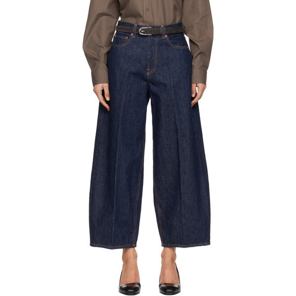  6397 Blue Cropped Roomy Jeans 