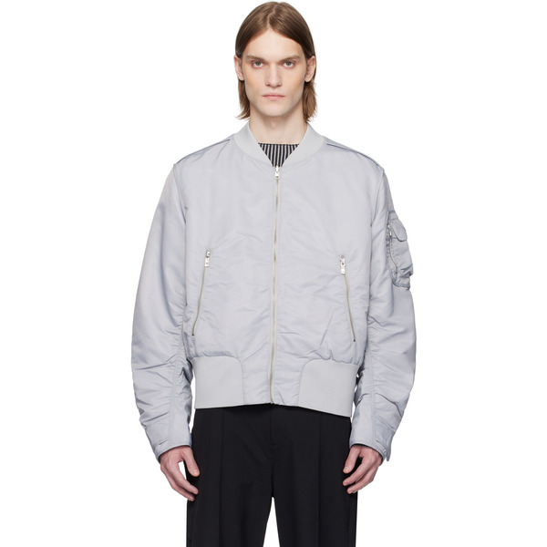  A. A. Spectrum Gray Coressen Padded Reversible Jacket 
