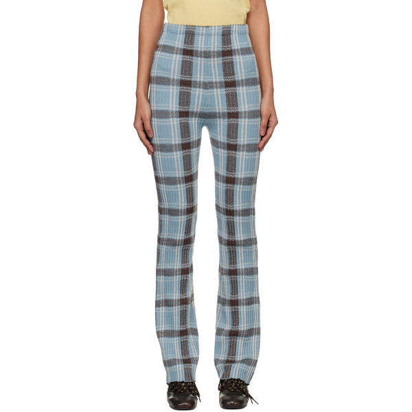  Acne Studios Blue Fitted Wool Trousers 