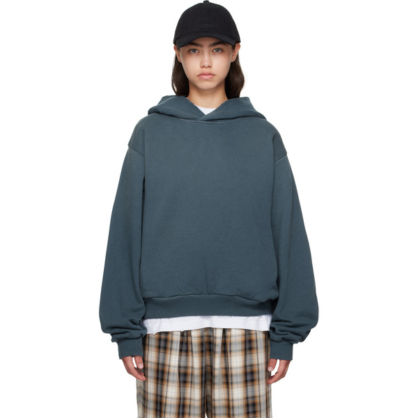  Acne Studios Blue Logo Hoodie 