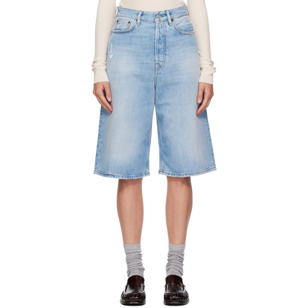 Acne Studios Blue Loose-fit Denim Shorts 