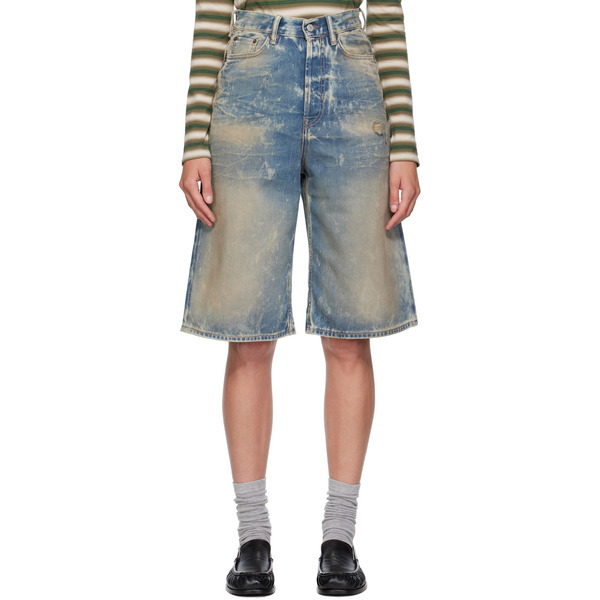  Acne Studios Blue Loose-fit Denim Shorts 