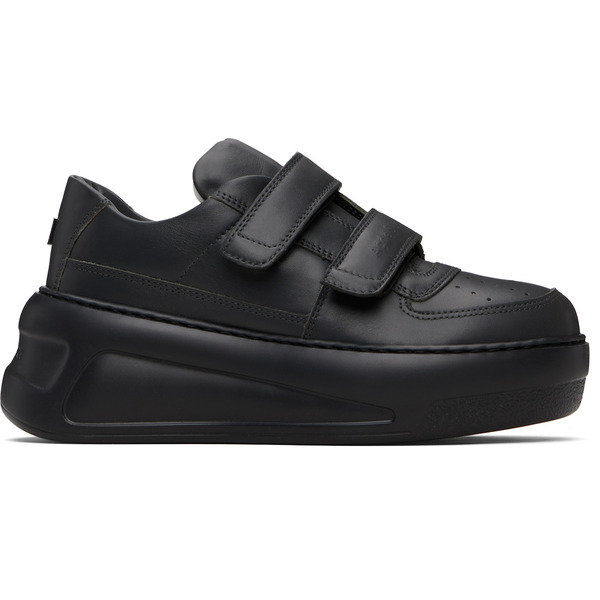  Acne Studios Gray Velcro Strap Platform Sneakers 