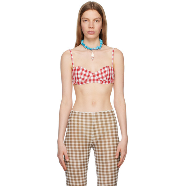  Acne Studios Red Sweetheart Bra 