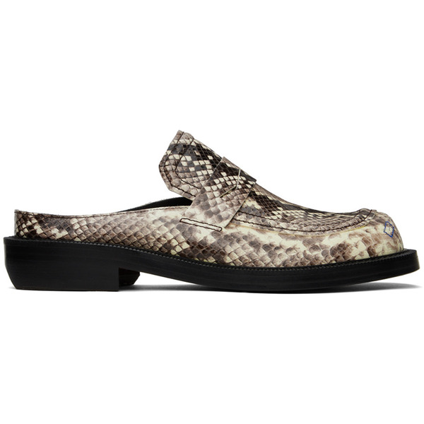  Ader Error Brown Curve Mu02 Slip-on Loafers 