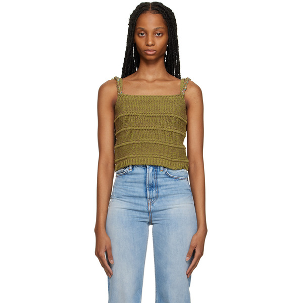  Ader Error Green Montblanc Tank Top 