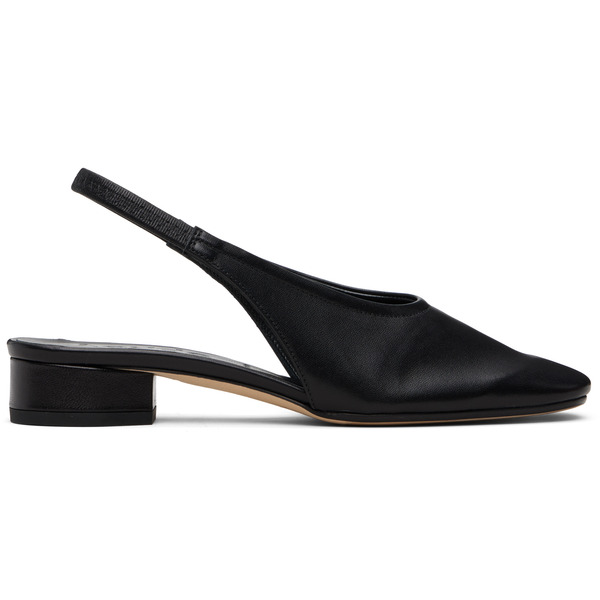  Aeyde Black Dua Slingback Heels 